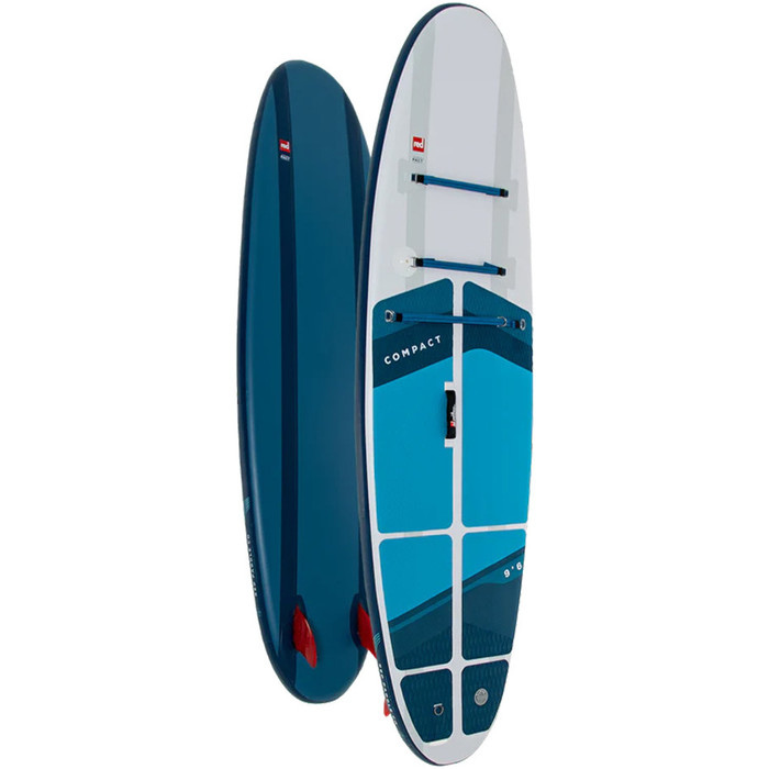 2024 Red Paddle Co 9'6'' Compact Stand Up Paddle Board , Tasche, Pumpe, Paddel & Leine 001-001-001-0093 - Blue